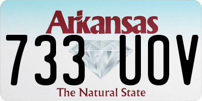 AR license plate 733UOV