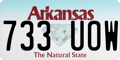 AR license plate 733UOW