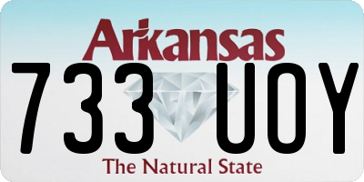 AR license plate 733UOY