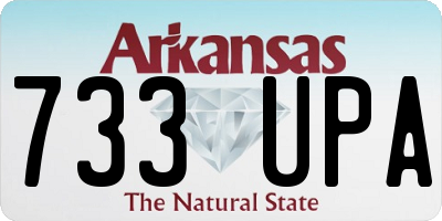 AR license plate 733UPA