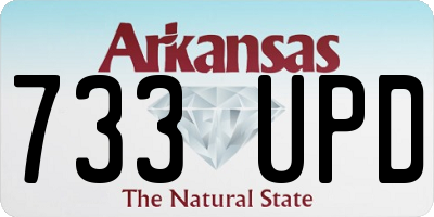 AR license plate 733UPD