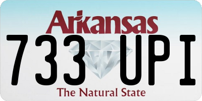 AR license plate 733UPI