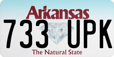 AR license plate 733UPK