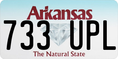 AR license plate 733UPL