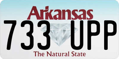 AR license plate 733UPP