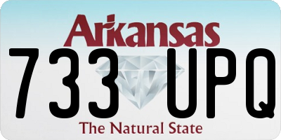 AR license plate 733UPQ