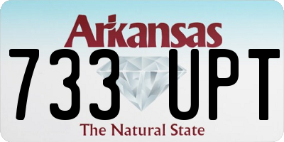 AR license plate 733UPT