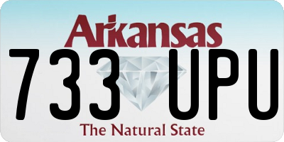 AR license plate 733UPU