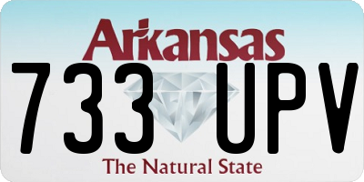 AR license plate 733UPV