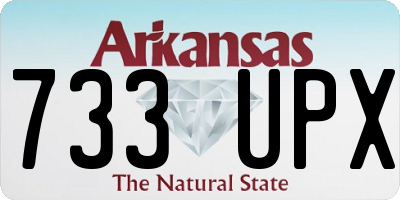 AR license plate 733UPX