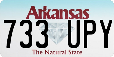AR license plate 733UPY