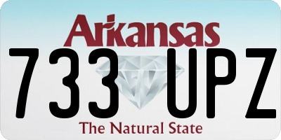 AR license plate 733UPZ
