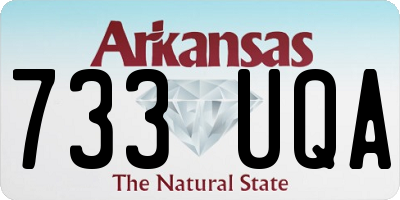 AR license plate 733UQA