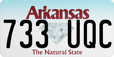 AR license plate 733UQC