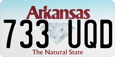 AR license plate 733UQD
