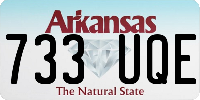 AR license plate 733UQE