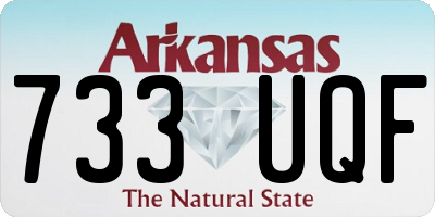 AR license plate 733UQF