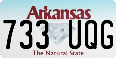 AR license plate 733UQG