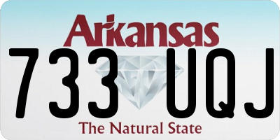 AR license plate 733UQJ