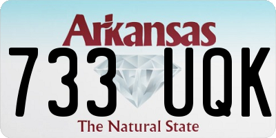 AR license plate 733UQK