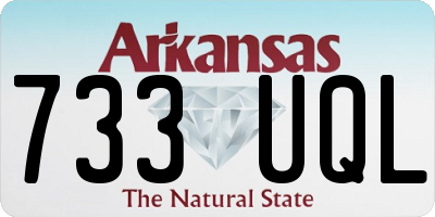 AR license plate 733UQL