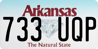 AR license plate 733UQP