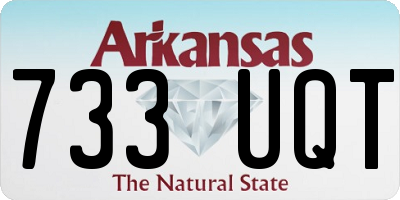 AR license plate 733UQT