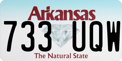 AR license plate 733UQW