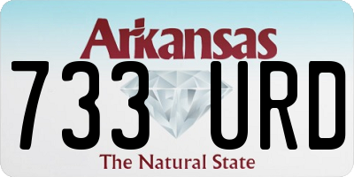 AR license plate 733URD