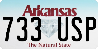 AR license plate 733USP