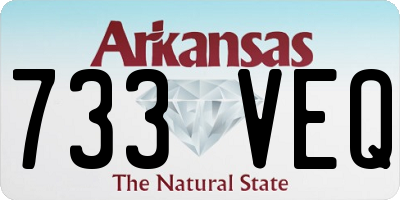 AR license plate 733VEQ