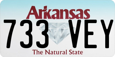 AR license plate 733VEY