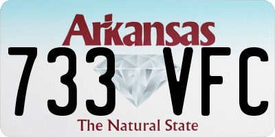 AR license plate 733VFC