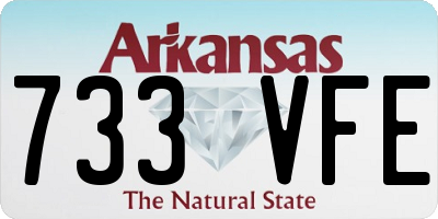 AR license plate 733VFE