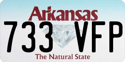 AR license plate 733VFP