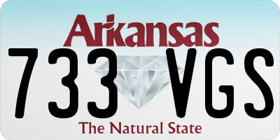 AR license plate 733VGS