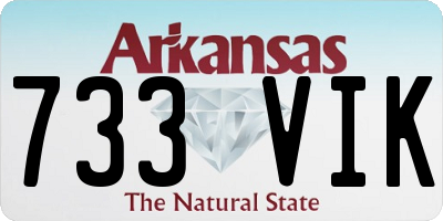AR license plate 733VIK