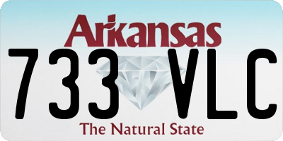 AR license plate 733VLC