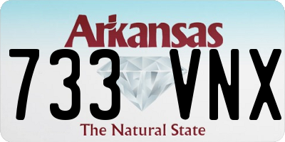 AR license plate 733VNX