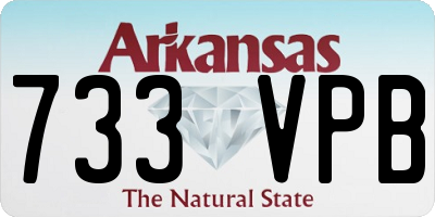 AR license plate 733VPB