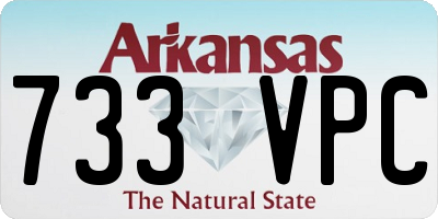 AR license plate 733VPC