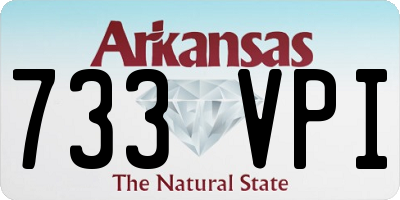 AR license plate 733VPI