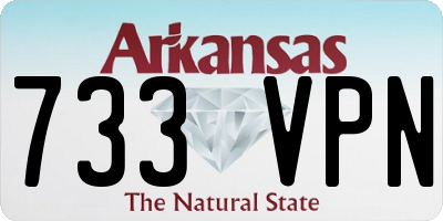 AR license plate 733VPN