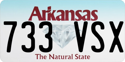 AR license plate 733VSX