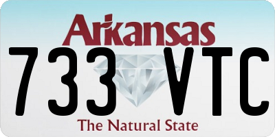 AR license plate 733VTC