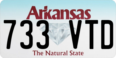 AR license plate 733VTD