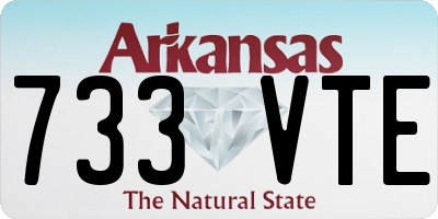 AR license plate 733VTE