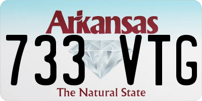 AR license plate 733VTG