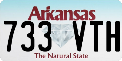 AR license plate 733VTH