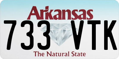 AR license plate 733VTK